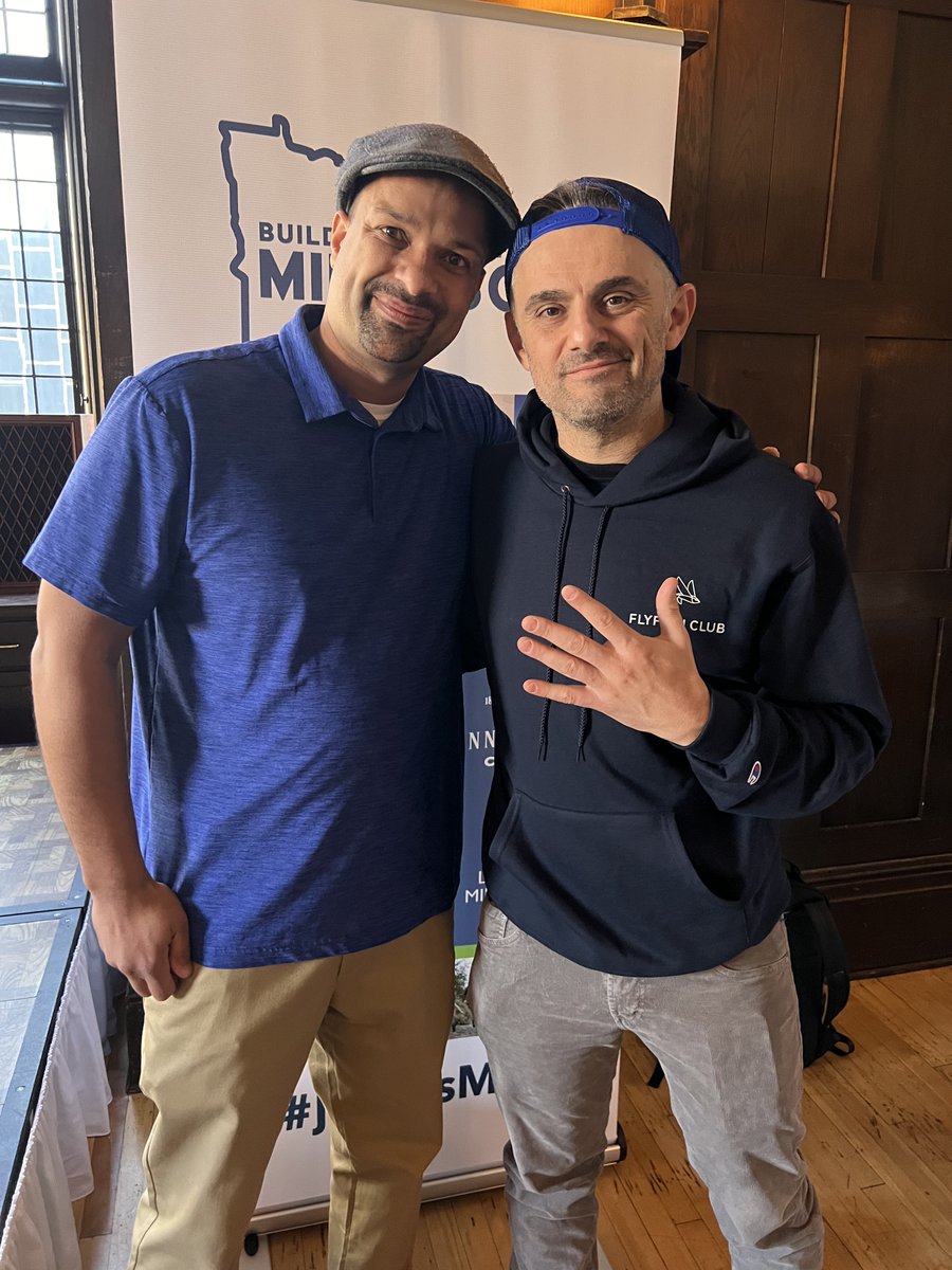 It was great meeting <a href="/garyvee/">Gary Vaynerchuk</a> at the VeeCon Breakfast! Looking forward to tonight. Thank you <a href="/mahagaber/">Maha Abouelenein</a>, @groveSteve, and Allison Kaplan of <a href="/MnBizMag/">Minnesota Business magazine</a> for an engaging conversation this morning!
<a href="/BVG_TwinCities/">Brown Venture Group, LLC</a>