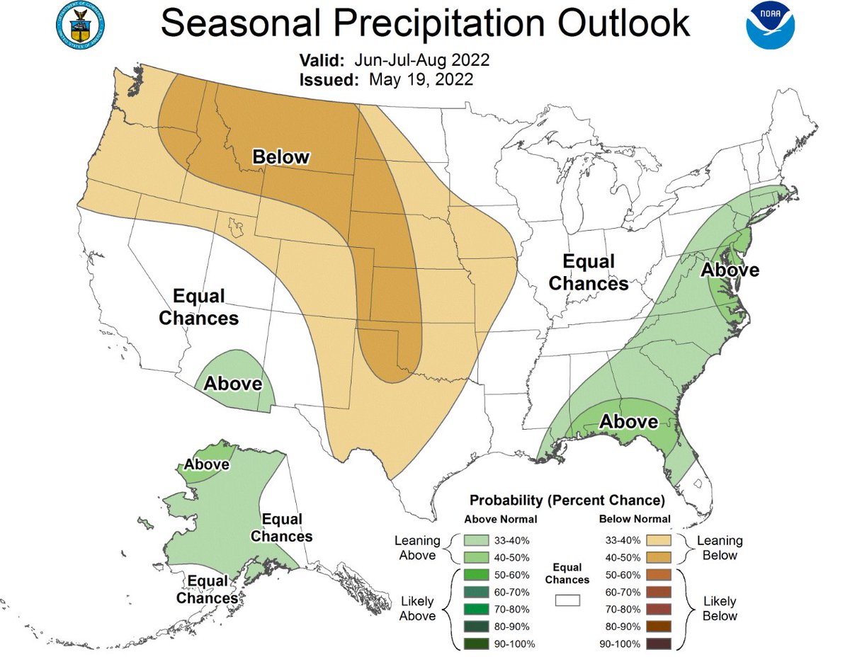 granttosterudwx's tweet photo. It's going to be a hot summer, New Mexico. The official summer outlook is out. Good news is we may see an active monsoon across the southwestern part of the state. @krqe #NMwx #NMClimate https://t.co/EyoQO1NMB5