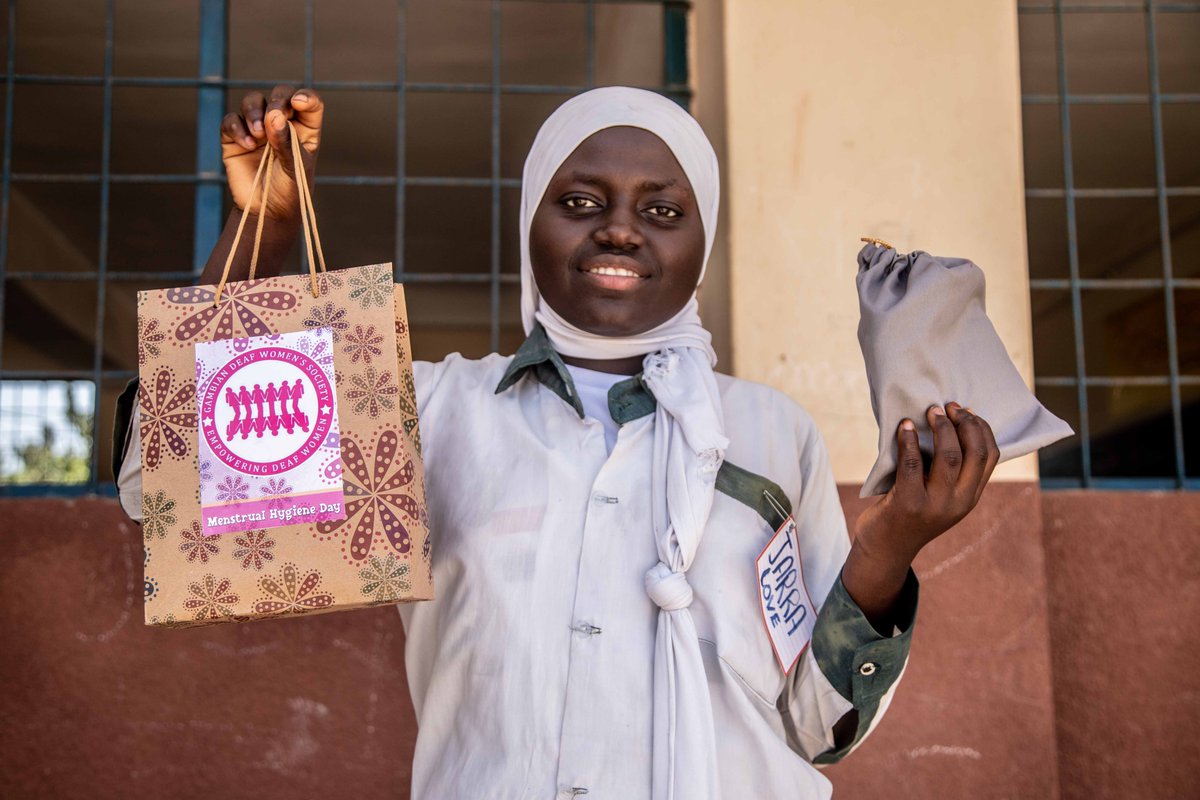 Girls and women with disabilities have a right to hygienic, dignified, and safe menstrual periods.

@gambian_s @GirlsPrideGam 

#MHDay2022 #periodeducation #DisabilityRights