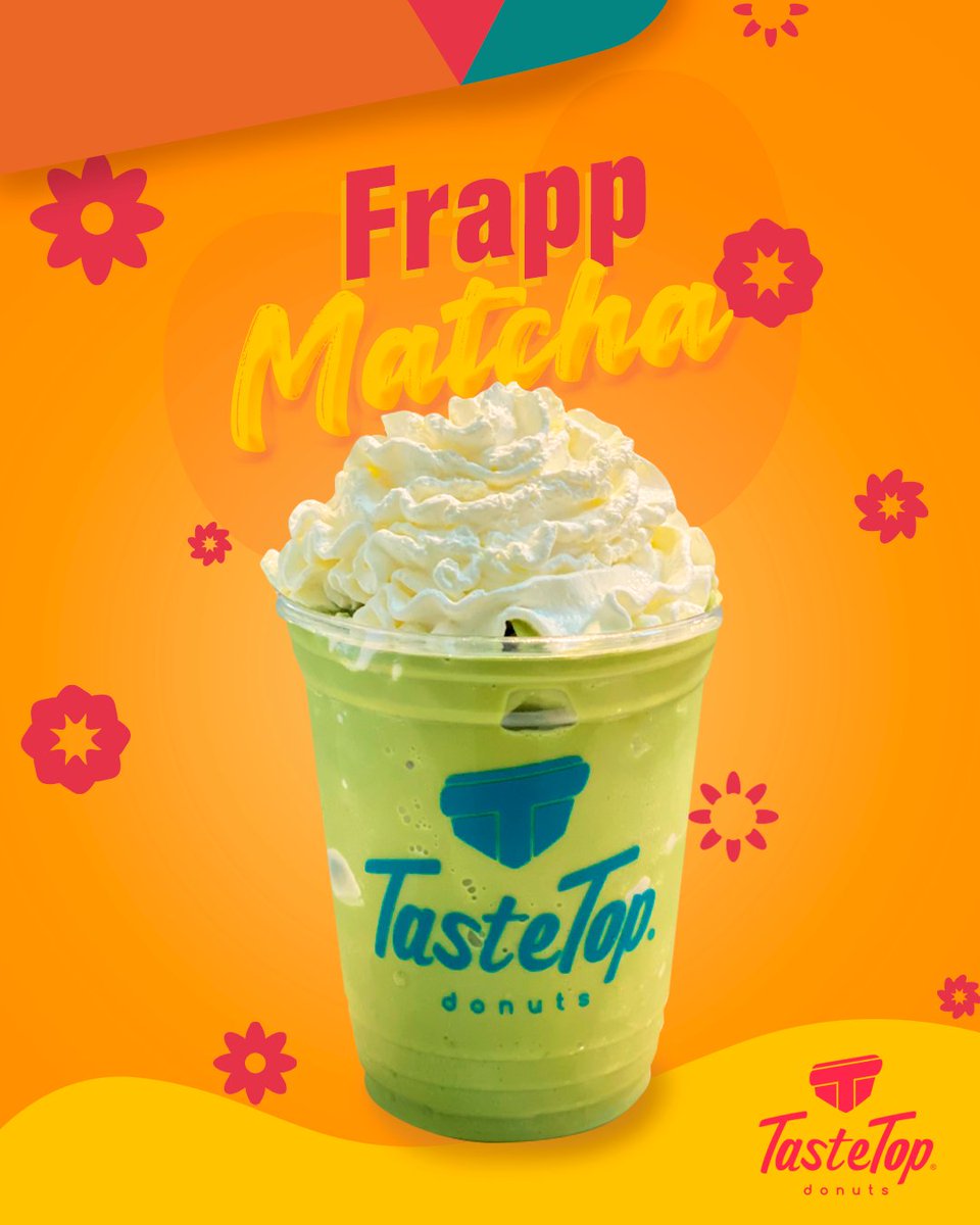 TasteTopdonuts's tweet photo. Mejora tus días con nuestras bebidas, hoy te presentamos Frapp Matcha🥤🌿💚 https://t.co/XUFj0rz32m