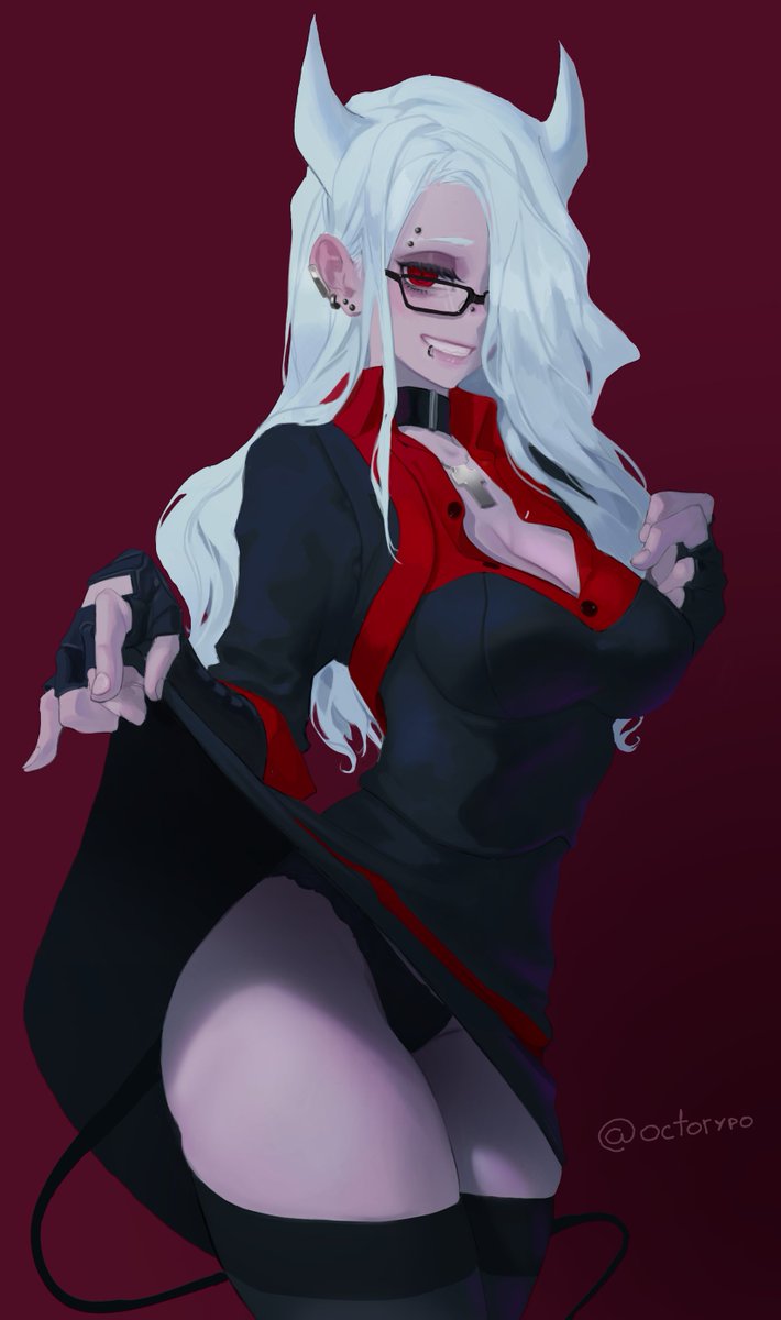 octorypo's tweet photo. Zdrada, the Head Maid #Helltaker https://t.co/I7Ol3rzTVf
