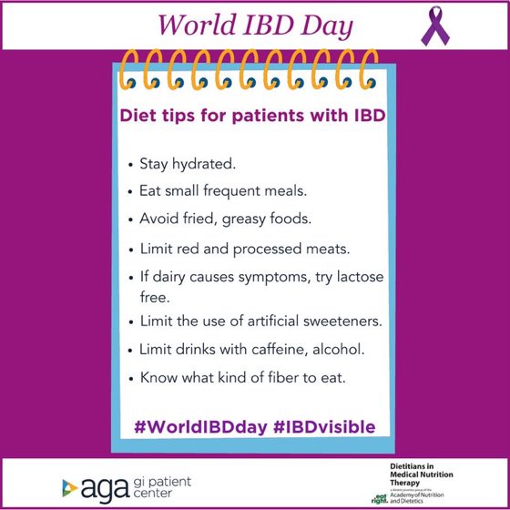 Today is #WorldIBDDay2022 
We are privileged to serve <a href="/The_BMC/">Boston Medical Center</a> community with #IBD 
Here’s a tip from <a href="/AmerGastroAssn/">American Gastroenterological Association (AGA)</a>