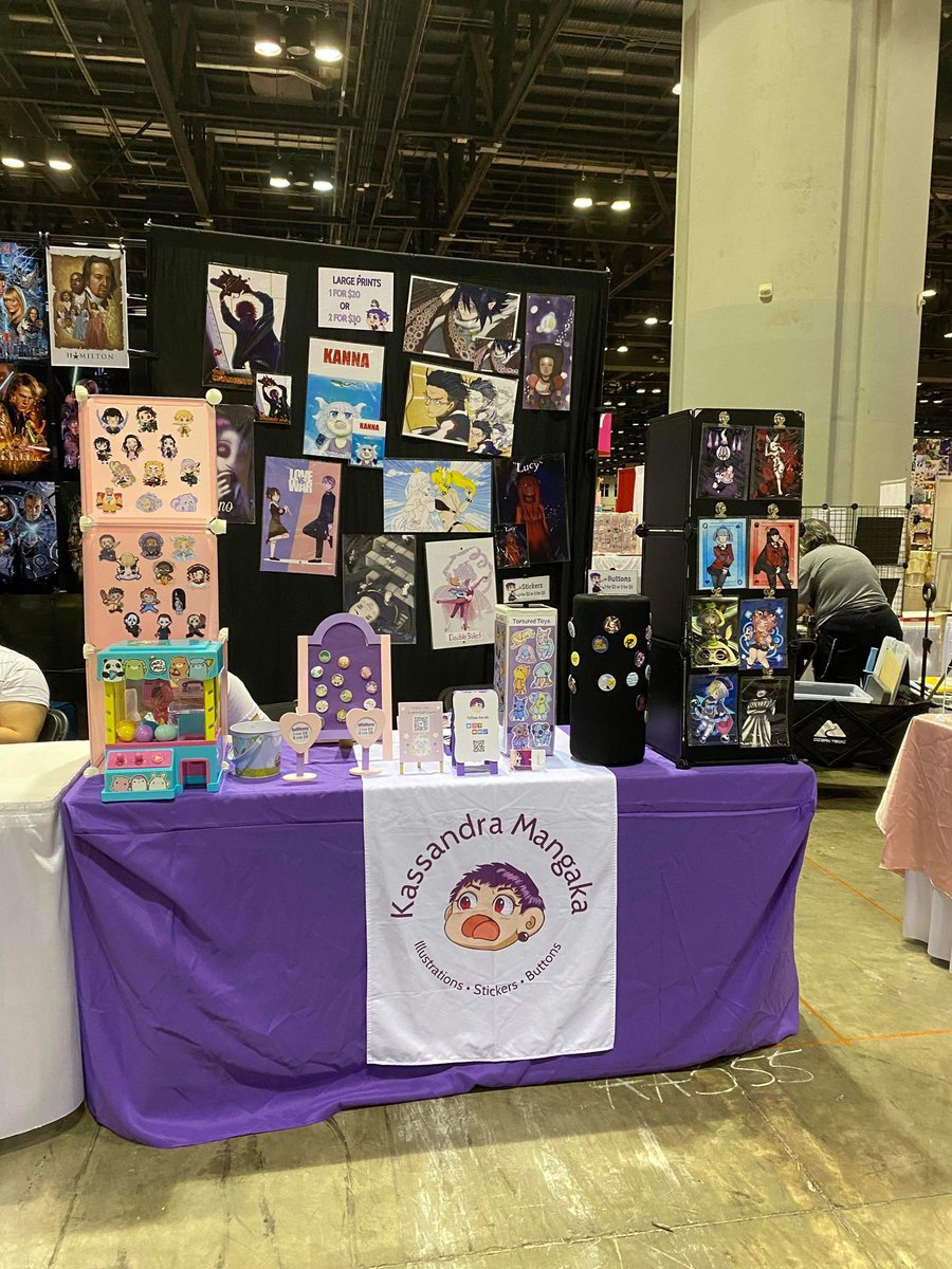 Got a bit of stickers and buttons selling at #megacon with <a href="/KassandraManga/">Kassandra Mangaka</a> 💖 come say hi!