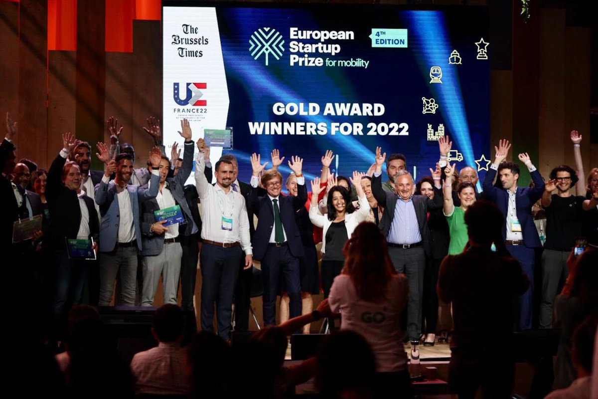 EuStartupPrize's tweet photo. Congratulations to @WheelRevolve, #Nowos, @StorkJet, @zeleros, who won our GOLD AWARD 2022.
Thank you 🇪🇺 @MarosSefcovic, @helenadalli, @LilyanaPavlova, @KarimaDelli for your support to sustainable mobility in Europe. https://t.co/1riCpNnnek