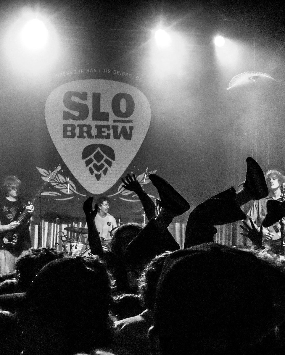 Crowd-surf your way over to slobrew.com/live to catch our lineup of live music at The Rock.  🎵

#slobrew #sanluisobispo #dtslo #downtownslo #slobrewlive #slo #centralcoast #supportlocal #livemusic #slovenue #sloevents #bestofslo #concertvenue