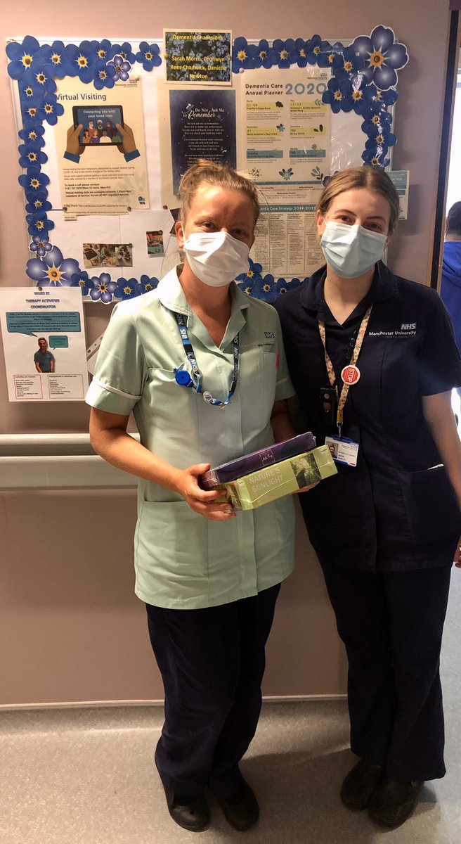 Emily May Robertson RN BEM (@sisteremms) on Twitter photo Well done Hayley for winning the dementia quiz #DementiaActionWeek2022
Special recognition to her today for facing the daily challenges of caring for two parents with dementia at home whilst coming in to <a href="/Ward31MRI/">Stroke Unit, MRI</a> every day and caring for other peoples parents with a smile 🙂❤️ Well done Hayley for winning the dementia quiz #DementiaActionWeek2022
Special recognition to her today for facing the daily challenges of caring for two parents with dementia at home whilst coming in to <a href="/Ward31MRI/">Stroke Unit, MRI</a> every day and caring for other peoples parents with a smile 🙂❤️