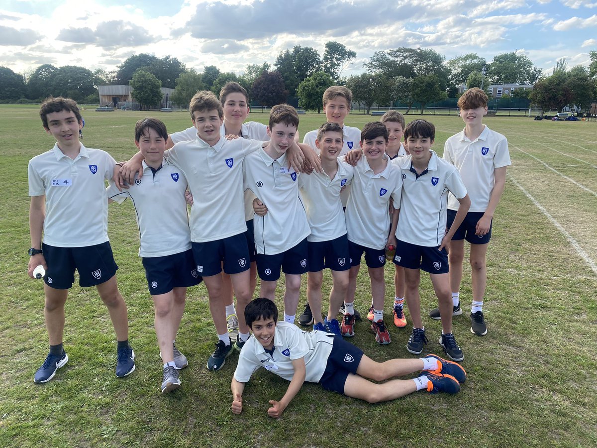 KingsHouseSport's tweet photo. Stunning evening for a spot of athletics. U12 and U13 teams were superb at the @StPaulsSchool Pentathlon event. Special mention to Rupert in the U12s for claiming the silver medal #KHSSport #runthrowjump https://t.co/vm8N1Kfw6S
