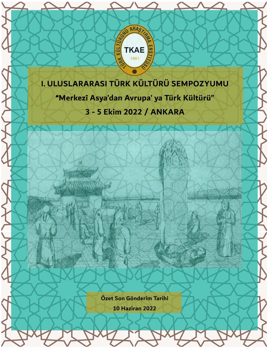 Enstitümüz tarafından gerçekleştirilecek olan I. Uluslararası Türk Kültürü Sempozyumu hakkında detaylı bilgiye turkkulturu.org.tr/i-uluslararasi… adresinden ulaşabilirsiniz.