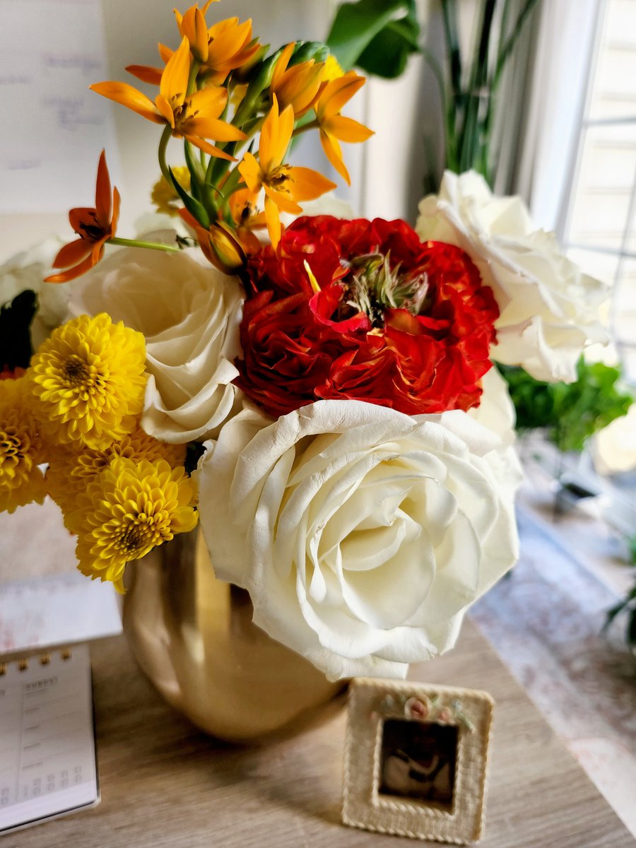 JadeAndwele's tweet photo. Been awhile since I've shared!
This week's desk flowers π
Made from two bouquets from Trader Joe's.
#deskflowers #bouquet #Jsdeskflowers https://t.co/4nuz3pFvvi