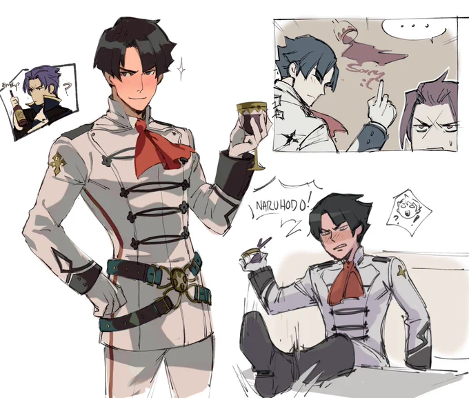 Some great ace attorney doodles because i miss it already 
