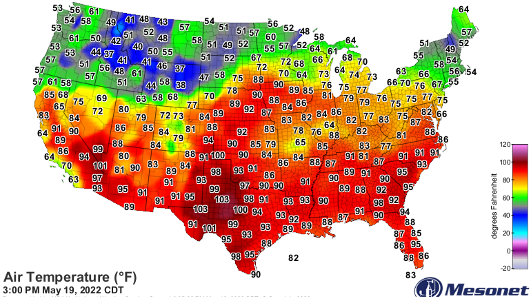 US Heat Wave:The heat is spreading Northeast in USA, with only the NW and far NE left with low temperatures. Central Texas is still with an intense heat and temperatures up to 109F (43C).Death Valley is set to possibly reach 113F/45C today.A hot weekend is ahead on the East Coast