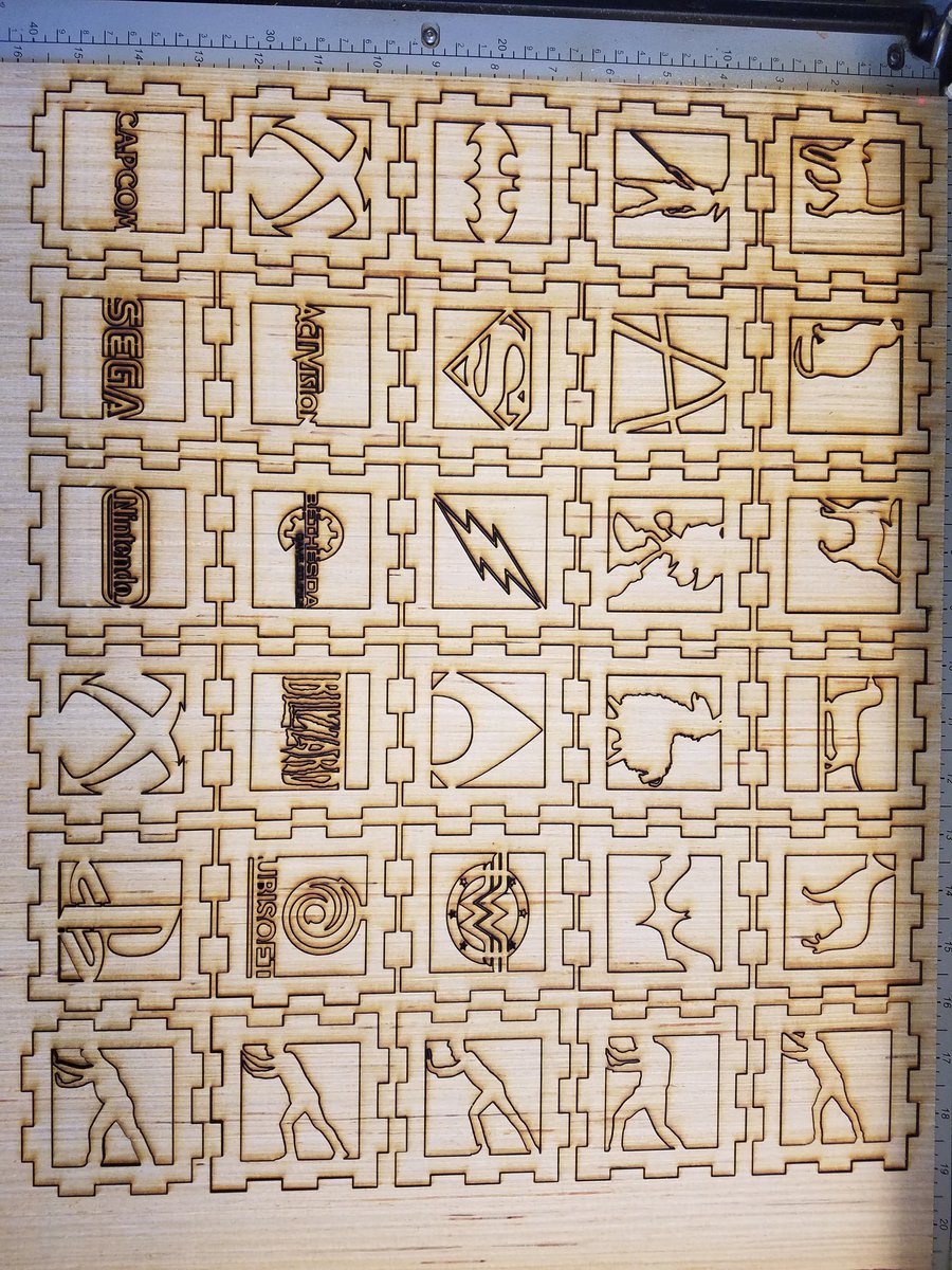 8th-grade Ss learned to manipulate vectors for laser cutting in Adobe Illustrator to design their light boxes. Here is the first run! #bmsteched #graphics #design #admiralbyrd #VTEEA #epiloglaser <a href="/AngelaArdys/">Angela Ardys Craig</a> @MaryBethEchev <a href="/ABMSPrincipal/">Jessica Nail</a> <a href="/DivEdSys/">DES, Inc.</a>