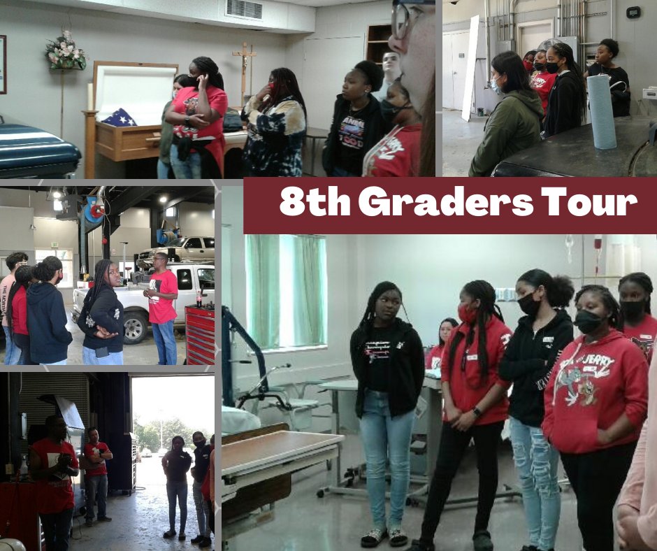 Our 8th graders got to tour the University of Arkansas Hope-Texarkana today to learn about different opportunities for their future! #WeAreYMS