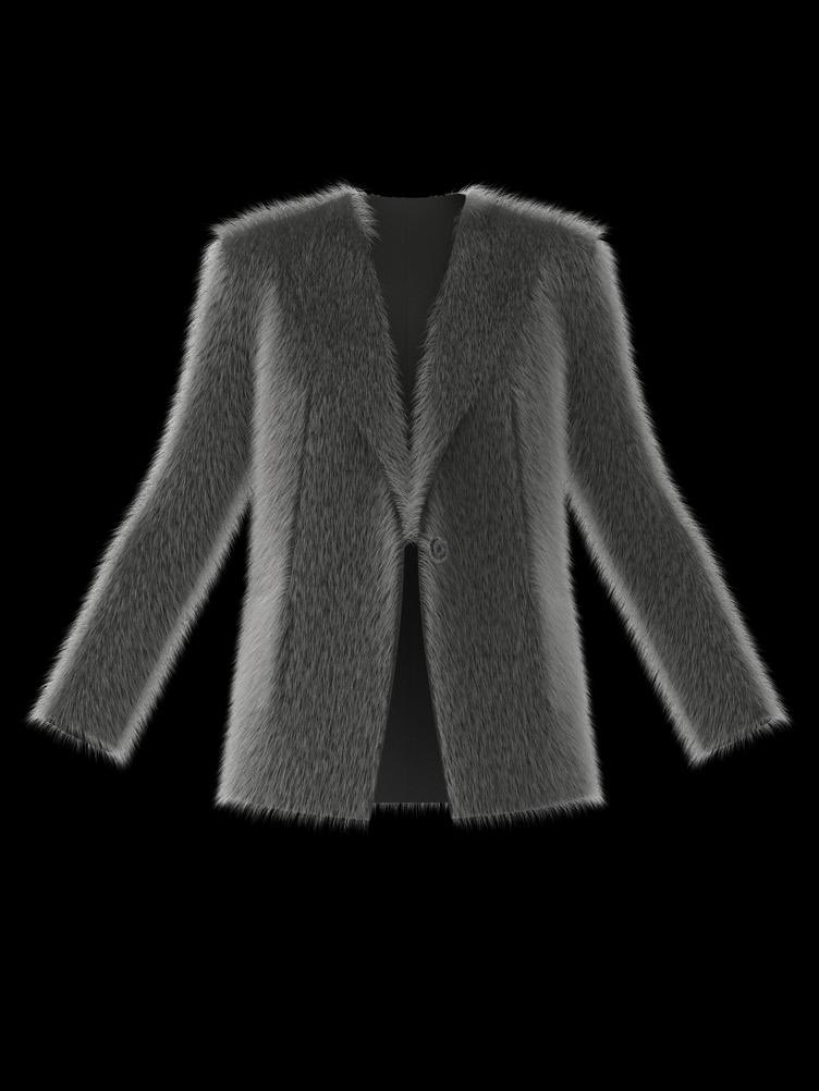 WDSNFT's tweet photo. Women’s Medium Length Grey Faux Jacket. 

No animals were harmed in the making of this garment.

#NFT #digitalfashion https://t.co/Hn5mKIe14M