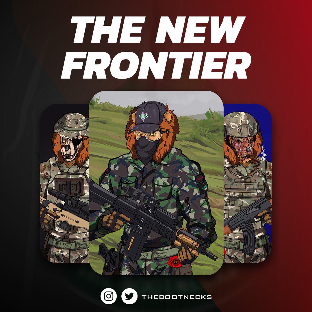 The Bootnecks are always the first in. And now it is time for them to gain a foothold in the NFT world. These gun wielding lions mark your exclusive access to a web3 brand dedicated to rewarding loyalty.

thebootnecks.com

#nftart #nfts #metaverse #nftcrypto