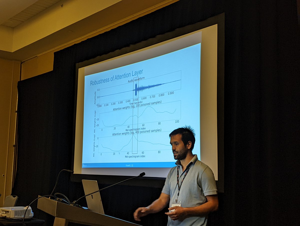 acm_wisec's tweet photo. #WiseML Session 3 (ML Applications and Security) just started at #WiSec2022. Watch the live stream: https://t.co/JG8fxpeEv7 https://t.co/VDLjXfLcIO