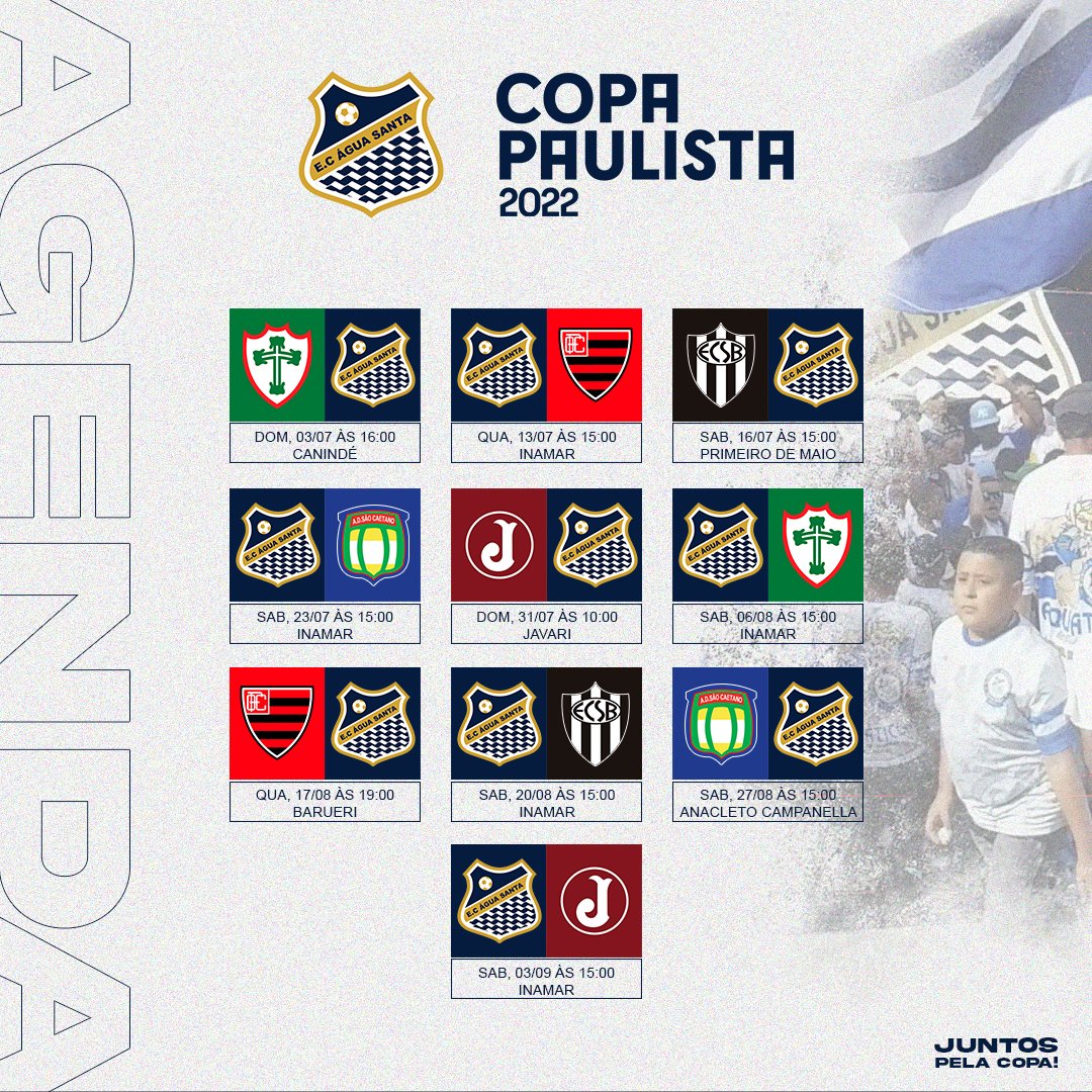 Esporte Clube Água Santa on Twitter 