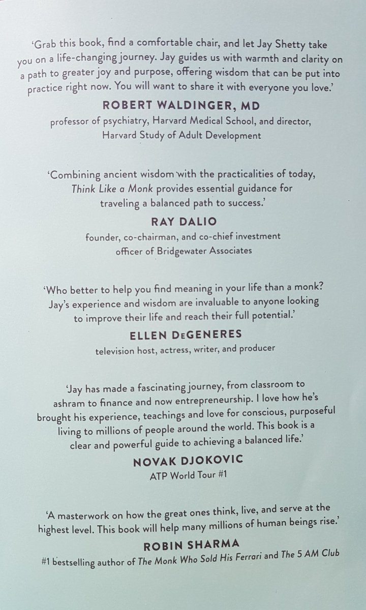 _CCMorph's tweet photo. Re-reading books &amp; highlighting text is a game changer. 

I currently start my day by reading @jayshetty's book, Think like a monk. 

The perfect blend of ancient wisdom &amp; scientific literature on how to live a more fulfilling &amp; happy life.

Recommended by @RayDalio &amp; @DjokerNole https://t.co/JDX0nfSvv3