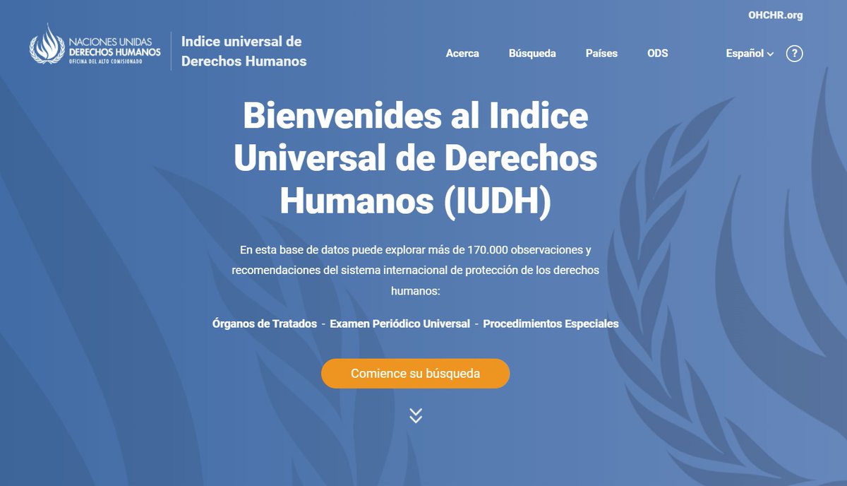 RINDHCA's tweet image. El #IUDH facilita el acceso a las recomendaciones de derechos humanos emitidas por tres pilares clave del sistema de monitoreo de derechos humanos de las Naciones Unidas @UNHumanRights #ohchr
uhri.ohchr.org/es/