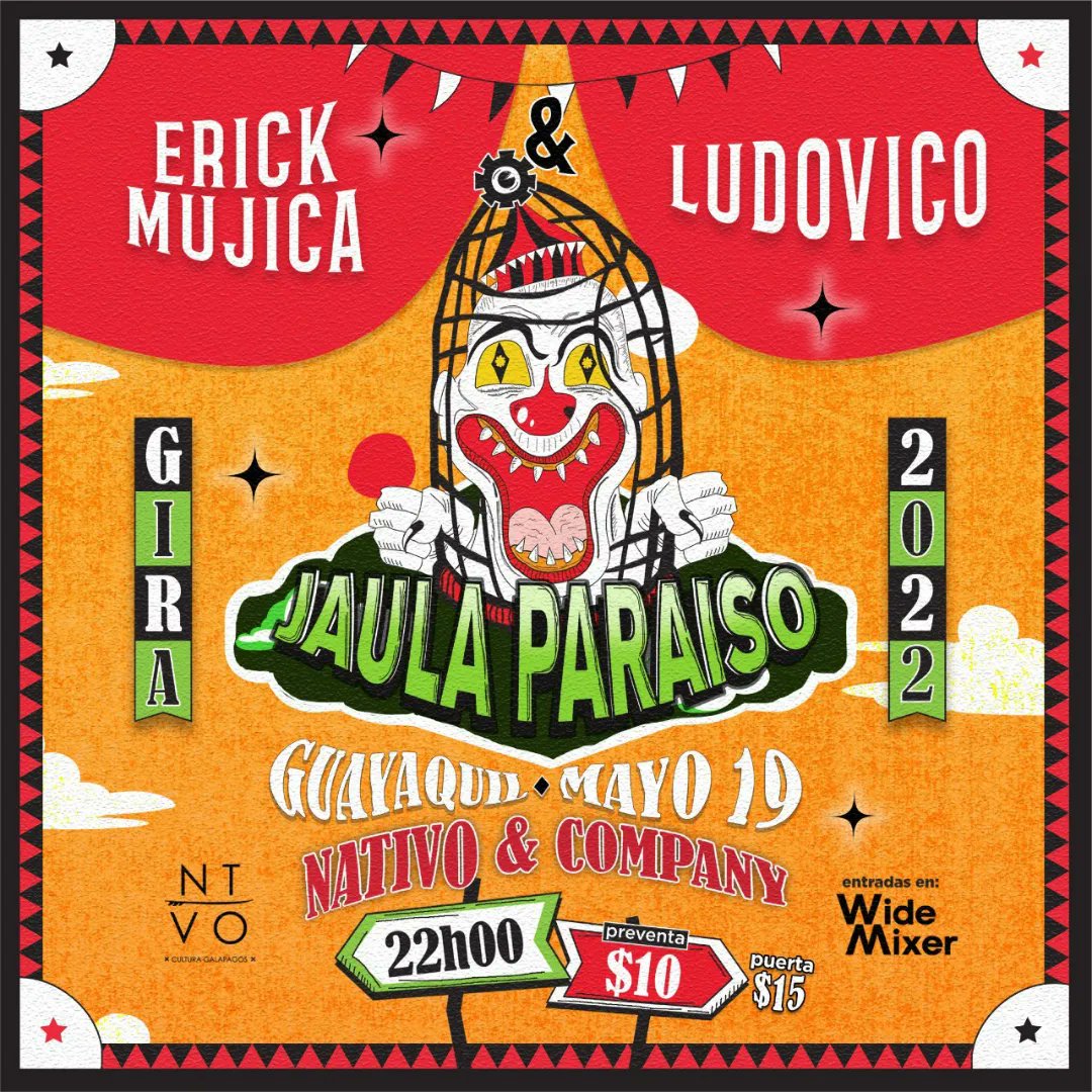 JohnCVillamar's tweet photo. Hoy 1era fecha de la mini-gira "Jaula Paraiso" presentaremos las canciones que estarán en nuestro nuevo LP Jaula Invisible!🎸🤘🏻🔥
▪️
🎨: @natashaen
📸: @jameemoscoso /@manuelbarba
#rockec #gye #jaulaparaiso #jaulaparaisogira2022 #quehacergye #ludovico #jaulainvisible https://t.co/VcvFCfC973