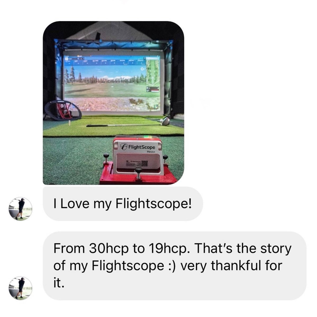 FlightScopeGolf's tweet image. Sweet setup and handicap improvement with our FlightScope Mevo+ 👏

#PerformanceDataYouCanTrust