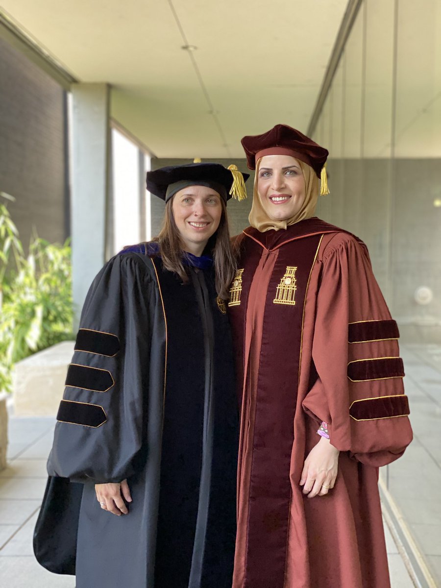 AmalBakchan's tweet photo. Today I was hooded by the most amazing advisor @KaseyFaust 🧡 Very lucky to be her first to hood 🎓🤘@ut_caee @CockrellSchool #PhDgraduation https://t.co/BkNNtXjOPi