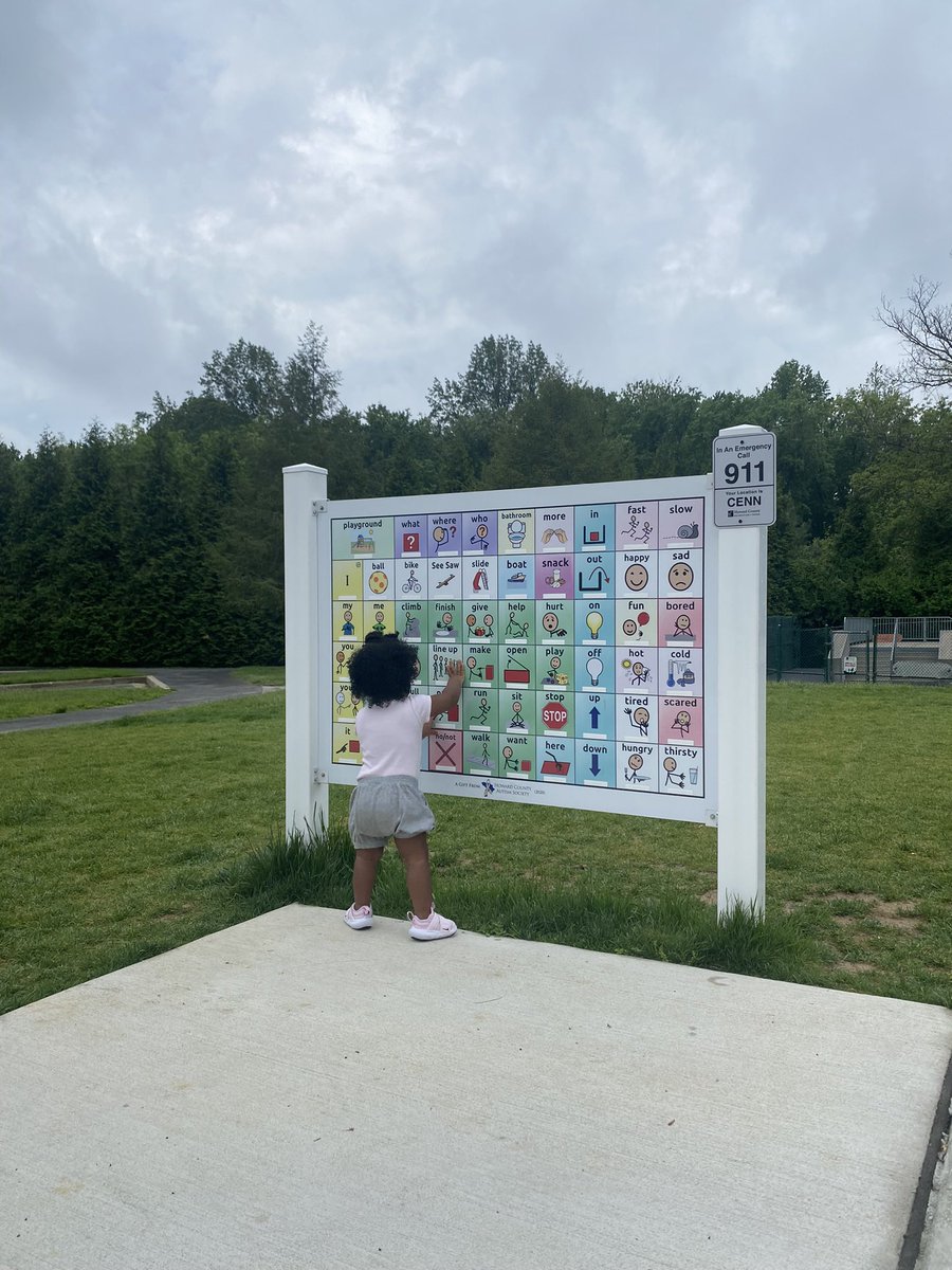 JaneJungPotter's tweet photo. Playground fun! On the verge of independent walking while engaged w/ communication board #CentennialPark #InfantsAndToddlersProgram #JoyOfWork @hcpssdse https://t.co/QFF6n6Ud33