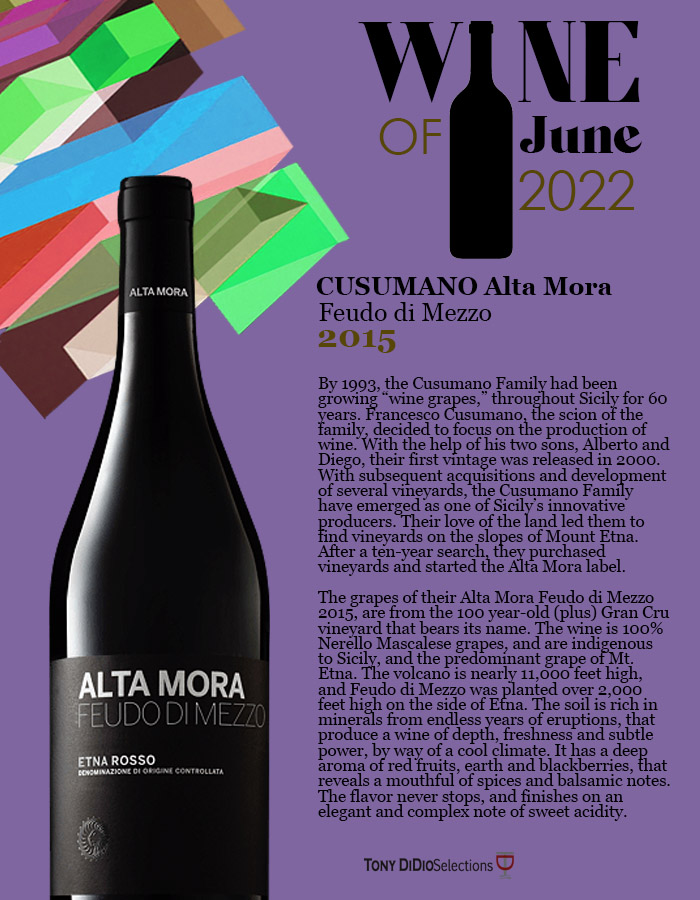 An explosive wine from high up: Our #wine of June 2022 is Alta Mora Etna Rosso Feudo di Mezzo 2015. #winetasting #WineWednesday #winelover