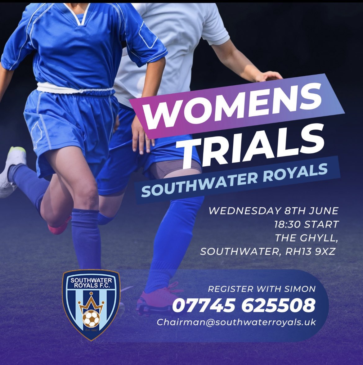 Really excited to announce that we have set up a new Womens team, creating a pathway into senior football for our players! All players, aged 16+ of any ability are welcome to come along!