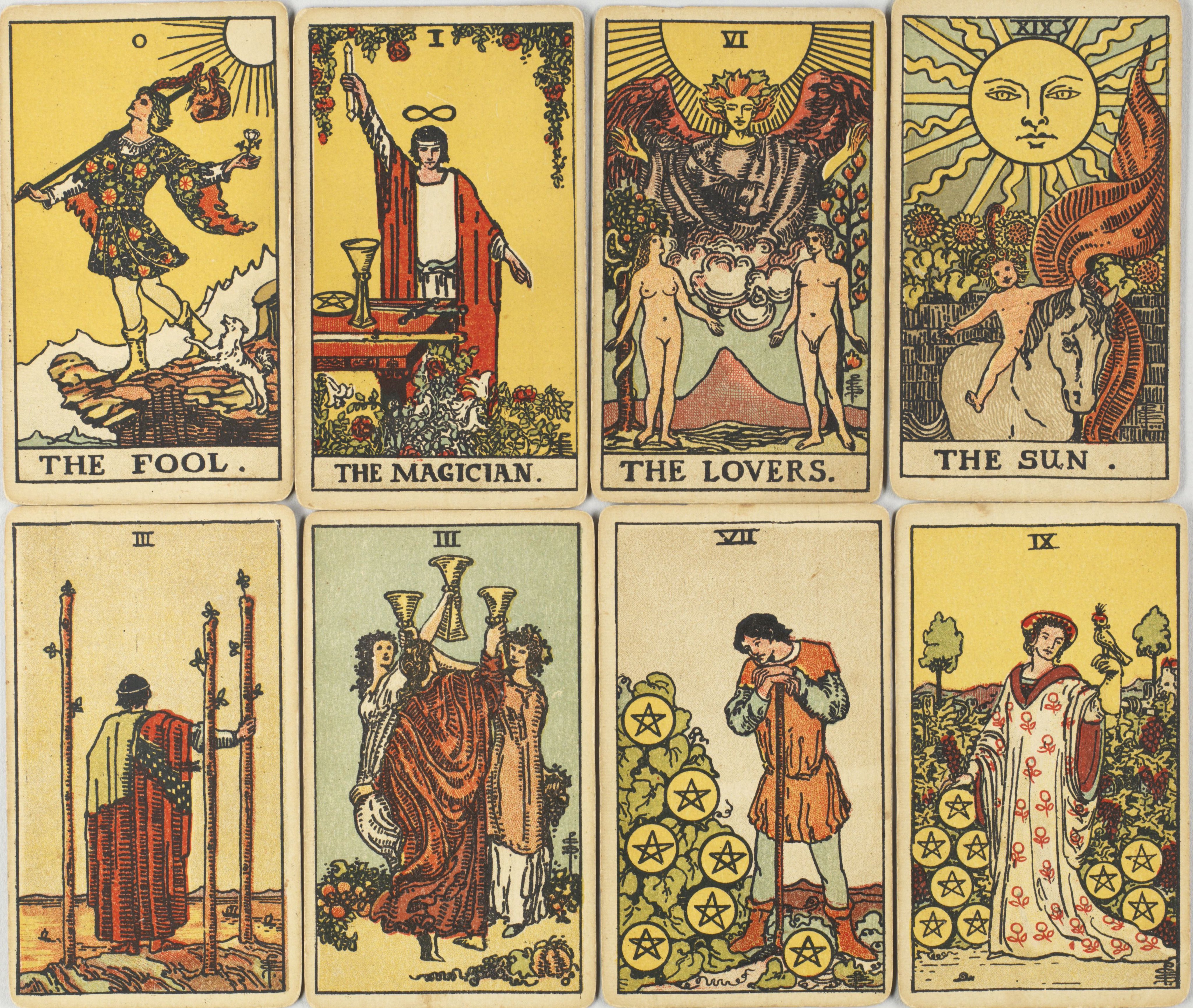 Bukser mode Sæt tøj væk Whitney Museum on Twitter: "The artist behind the world's most famous tarot  deck was almost lost in history. ✨🔮 In 1909 artist Pamela Colman Smith  created the first tarot card deck to