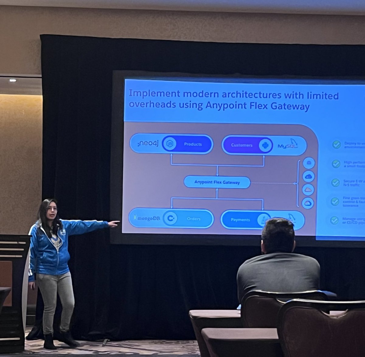 blackgirlbytes's tweet photo. Learning how to manage multiple API gateways at #futurehack with @DevAlexMartinez 👏🏿 👏🏿 👏🏿 

Killing it ..I really liked the pet business example https://t.co/JiBvXX1dl1