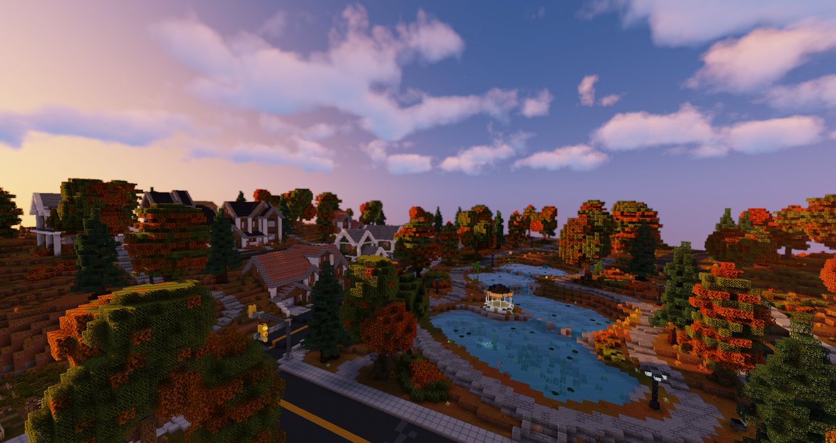 TeamHelixBuilds's tweet photo. Survival Games: Amber Oak State🌆

Any Kansas City and Chicago native will recognise the Mark Twain Tower, Willis Tower &amp; Rookery building, which are surrounded by fiery fall colours and sunset skies, which make Amber Oak State a cemented Helix classic!

🔗https://t.co/MWKIDcXP5s https://t.co/TFrYWJX9tg