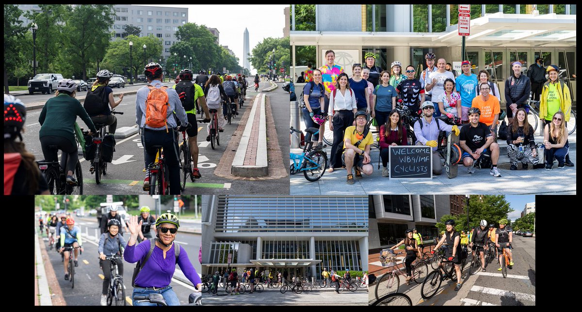 Axel_vanT's tweet photo. Great initiative this morning on #BikeToWorkDay 🚲 by @WorldBank Group colleagues! Together, we're contributing to a lighter personal &amp; institutional footprint! https://t.co/t2CAjCgWev