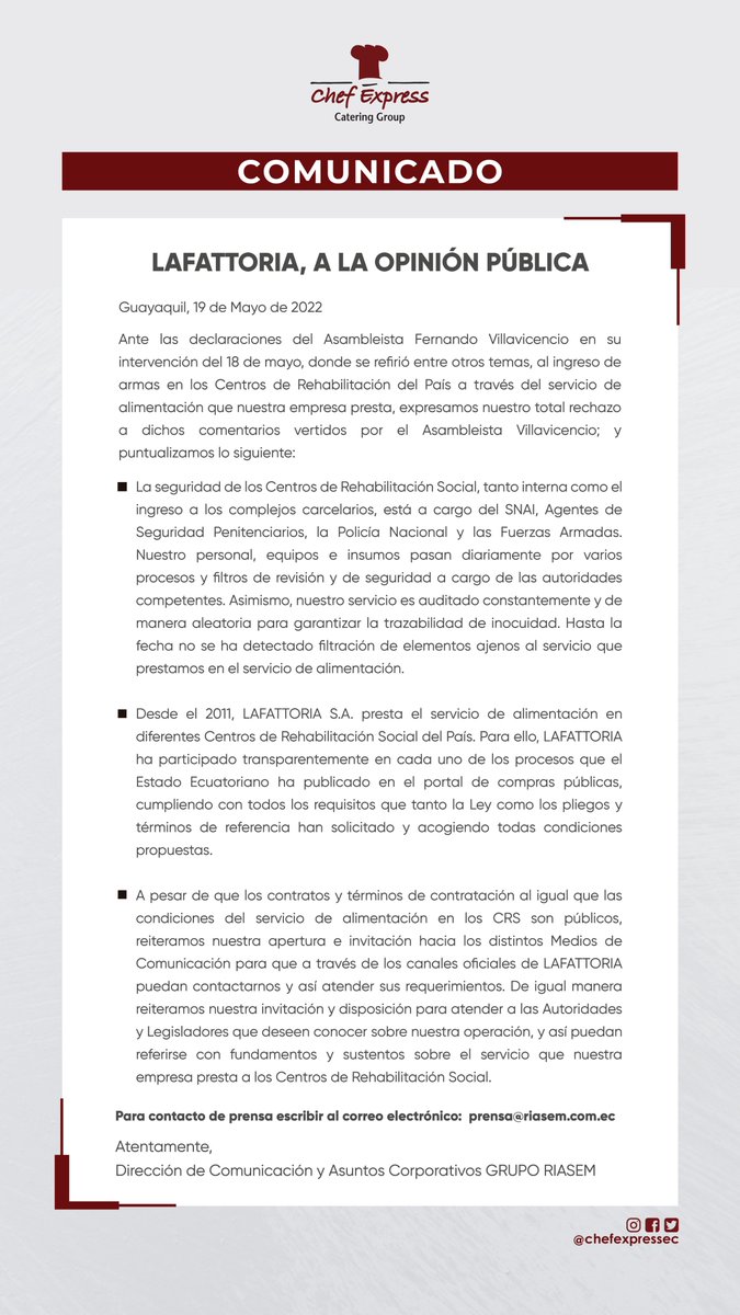 Chef Express Ecuador tweet media