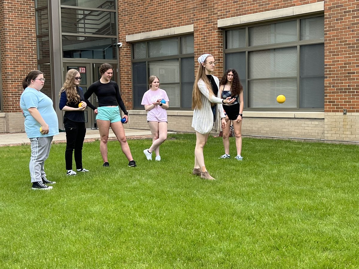 pjohnsonfox's tweet photo. MHS French Club vs. Spanish Club for a game of “pétanque” or “petanca”. #MHSFrench #MHSSpanish #culture @MHSIrvine @jprokop03 @MuskegoNorwaySc @loefflerbell https://t.co/uKPsxao7S5