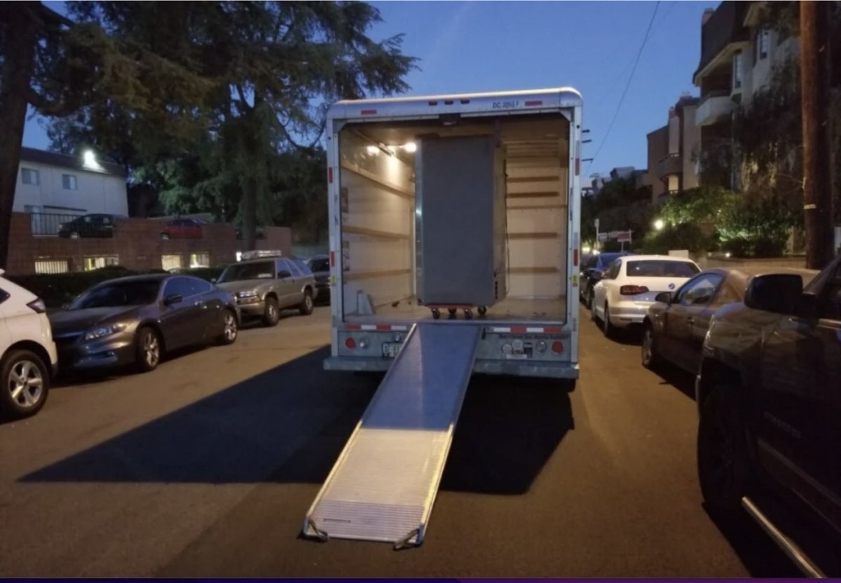 Where we are is some sad hassles for tenants. One guy moved from the Bay Area to LA five years ago. He thought he was ahead of the game by arranging to buy a fridge in advance. He ended up with the loneliest fridge ever in a UHaul on a dark street while begging for help. (9/10)