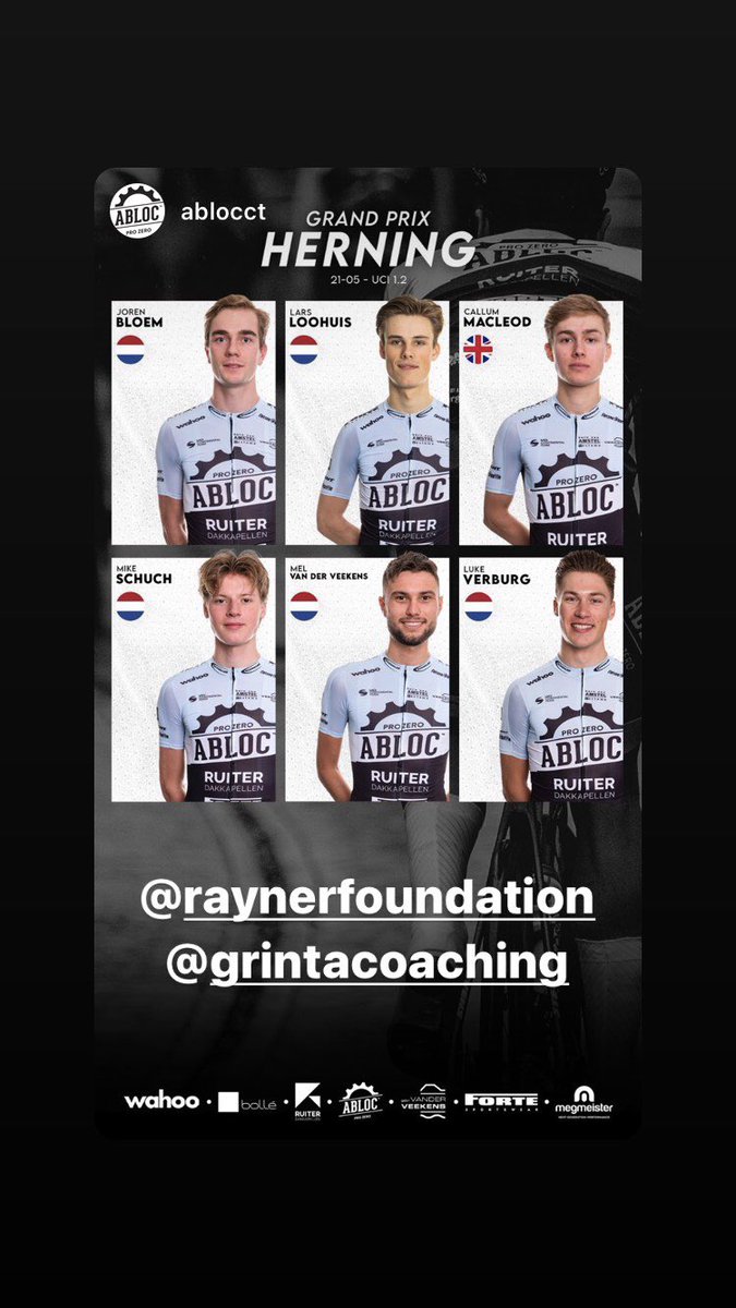 7 days racing in 9 days coming up! Really really excited to get stuck in. Flèche du sud and 2 back to back 1.2s in Denmark! Really grateful for the opportunity @ABLOC_CT! @DaveRaynerFund <a href="/GrintaCoaching/">Grinta Coaching</a> #rideforcharlie