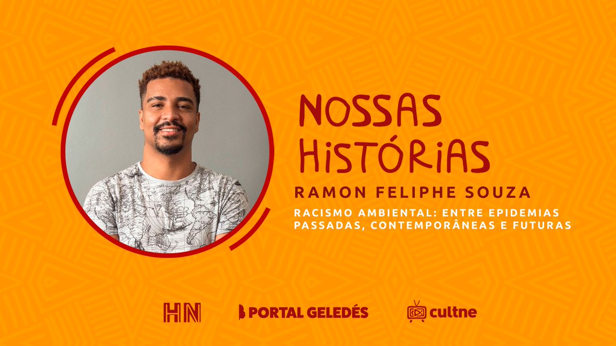 cultne's tweet photo. Doutorando em História da Saúde e das Ciências (FIOCRUZ), Ramon Feliphe Souza, convida a todos vocês para assistirem a sua apresentação que tem como tema: "Racismo ambiental: entre epidemias passadas, contemporâneas e futuras".

https://t.co/dIkrAMLA3r https://t.co/2ORAkgmAnr