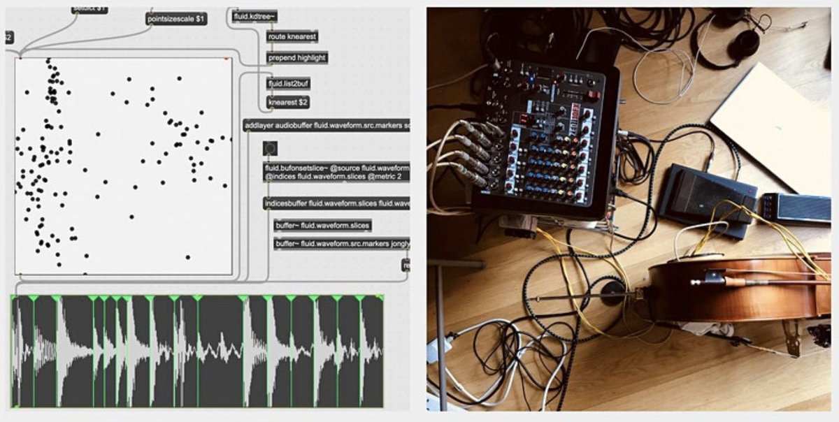 alicealicealice: @ecila@mastodon.social (@alicealicealice) on Twitter photo But first up in June's #monthOfSound the mighty <a href="/flucoma/">FluCoMa Project</a> visit <a href="/SussexHumsLab/">Sussex Digital Humanities Lab @shl@h-net.social &</a> & <a href="/emutelab/">emute lab</a>
Want to explore #MachineLearning for #Music? here's your chance.
June 3 Introduction: shorturl.at/lmDEO June 4 advancing shorturl.at/iqEVW But first up in June's #monthOfSound the mighty <a href="/flucoma/">FluCoMa Project</a> visit <a href="/SussexHumsLab/">Sussex Digital Humanities Lab @shl@h-net.social &</a> & <a href="/emutelab/">emute lab</a>
Want to explore #MachineLearning for #Music? here's your chance.
June 3 Introduction: shorturl.at/lmDEO June 4 advancing shorturl.at/iqEVW