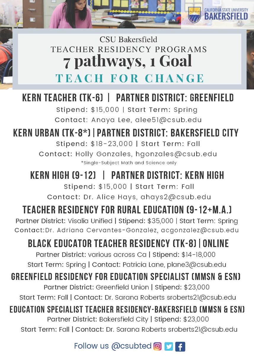 CSUB Special Education tweet media