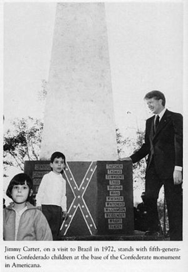 indiucky's tweet photo. @The_Sourkraut A town in Brazil celebrates the Confederacy every year....First Lady Rosiland Carter's great uncle is buried there.... https://t.co/FQpxIA50Wc