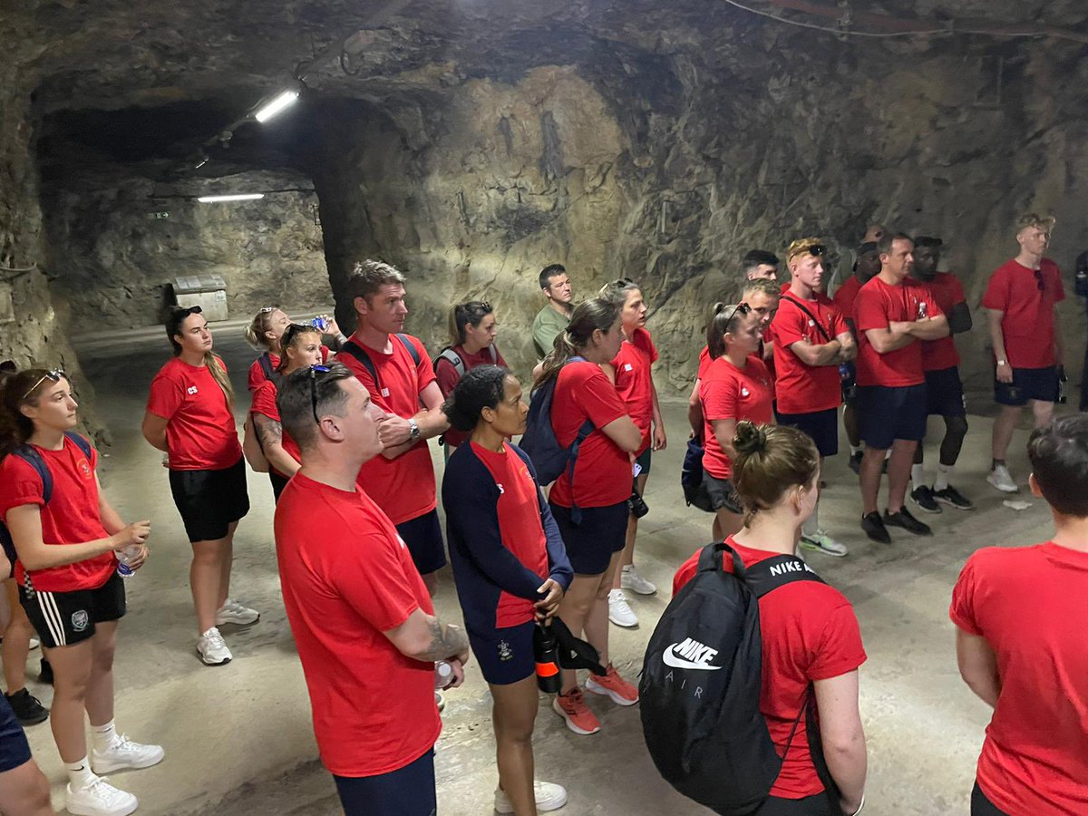 sapperfootball's tweet photo. Day 03 of our OSV to #Gibraltar saw both squads visit the rock and learn about the historic WWII tunnels. @ReaController @ArmyAirCorps @Corpsarmymusic @Proud_Sappers #Ubique #SapperFamily https://t.co/B7Up5UrzfA