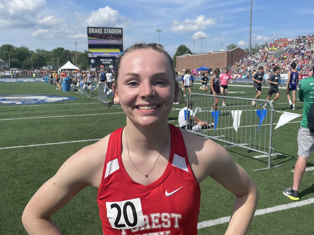 Forest City is on the board. Lili Nelson medals