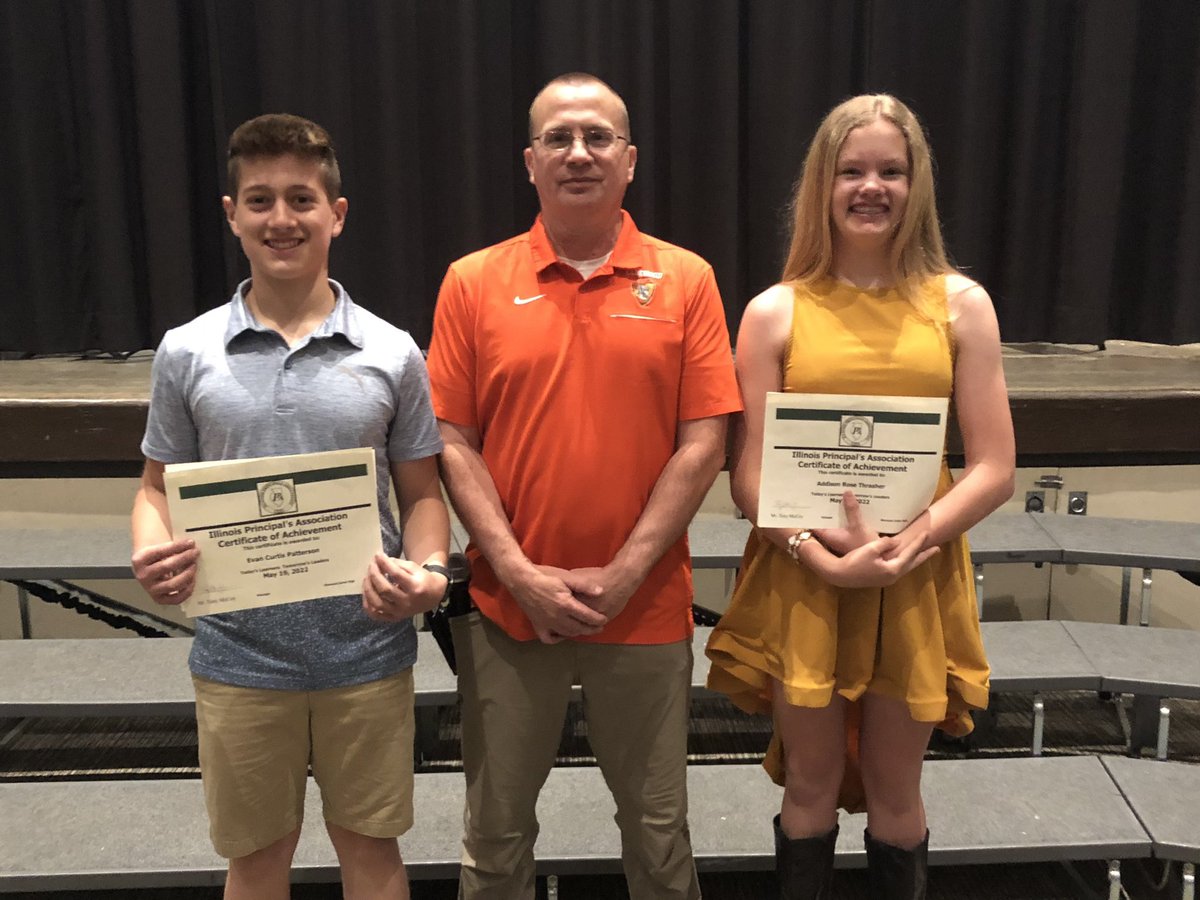 Winners of 8th grade awards handed out during our Promotion ceremony at Elmwood JH. I look forward to watching you work your way to May 2026! #trojanforce322