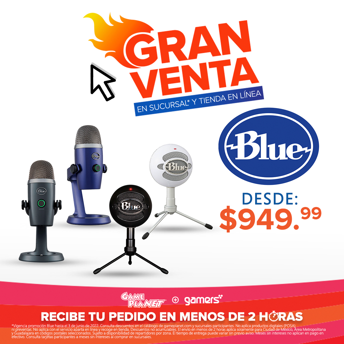 Gameplanetmx's tweet photo. ¡CON TODOOO ANDA LA GRAN VENTA SOBRINOS! ❤️🔥🕺💃
Aprovechen los grandes descuentos del mes y llévense los micros más top de la marca Blue.
Realiza aquí tu compra: https://t.co/NjTE3Hf3mD
#micro #blue #PromoGP🥳 https://t.co/wi6WjK1L3r