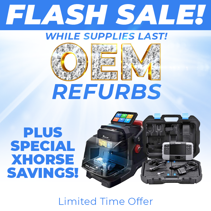 UHSHardware's tweet photo. 💎 OEM Refurb FLASH SALE! ⚡
https://t.co/WT8m81zyQJ

Special Savings, While Supplies Last!

#flashsale #oemrefurbs #carremotes #thursdaysale #keyprogrammers #keycutters #doorhardware #locksmith #wholesale #salesalesale #savings #smartkeys #flipkeys #limitedtimeoffer #uhshardware https://t.co/sNr84oyTAu