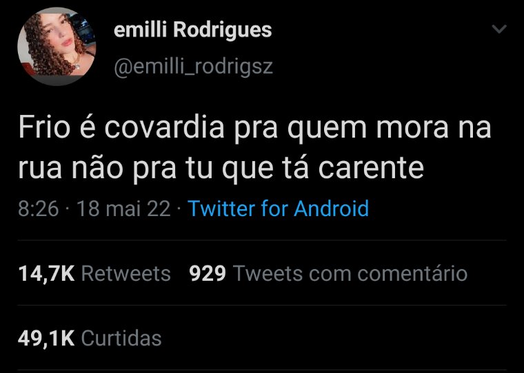 Militanteschato's tweet photo. Proibido reclamar do frio! https://t.co/2ocRs9vv4i