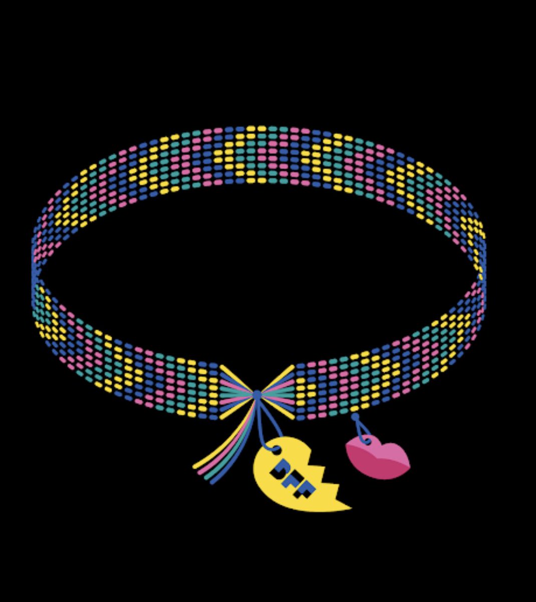 KaylainCrypto's tweet image. Pulled the trigger and got the friendship bracelet too - officially joined the @MyBFF fam