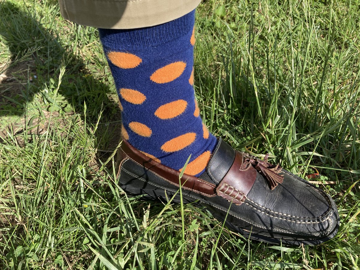 ScottWykoffWBAL's tweet photo. I’m sporting my stylish @CountryLifeFarm socks on this @PreaknessStakes #AlibiBreakfast Day at @PimlicoRC Thanks to the entire team at @CountryLifeFarm for the neat socks! It’s amazing the wonderful people I’ve been able to meet as a reporter at @wbalradio over the last 20 years https://t.co/tLqNvbbumO