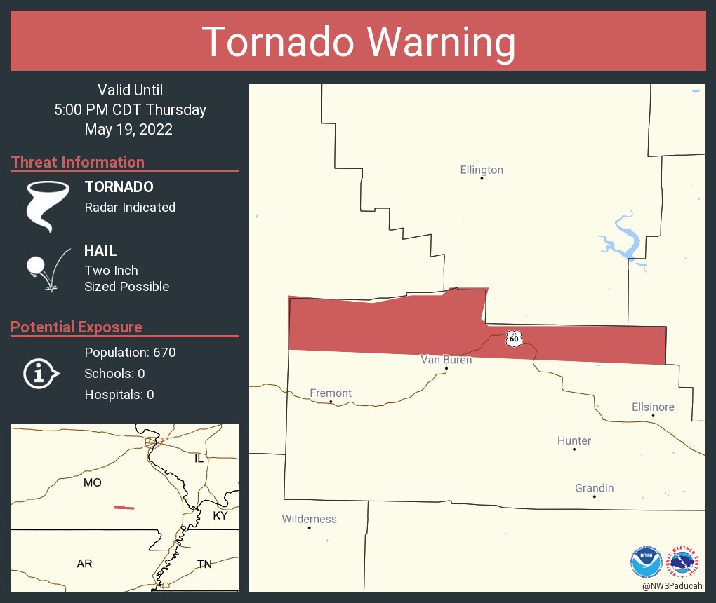 NWS Tornado on Twitter "Tornado Warning including Carter County, MO